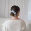 Satin hair scrunchie GREY BLUE - Size: XL