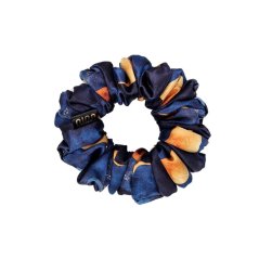 Satin hair scrunchie Golden Midnight Sun