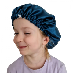 Saténová čiapka malá pre vlnité vlasy (S) .Vhodná pre malé deti a slečny