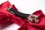 Satin hair bow RED