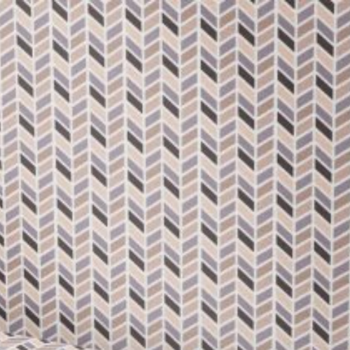 Satin scrunchie BROWN PATTERNED - Size: S