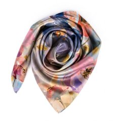 Satin scarf  Floral Art