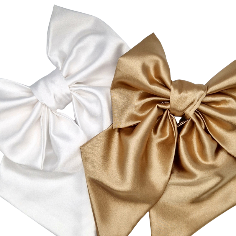 Satin hairbow GOLD
