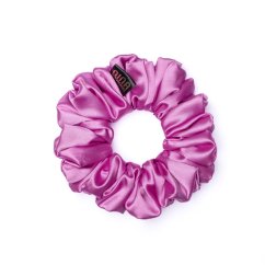 Satin hair scrunchie DARK PINK