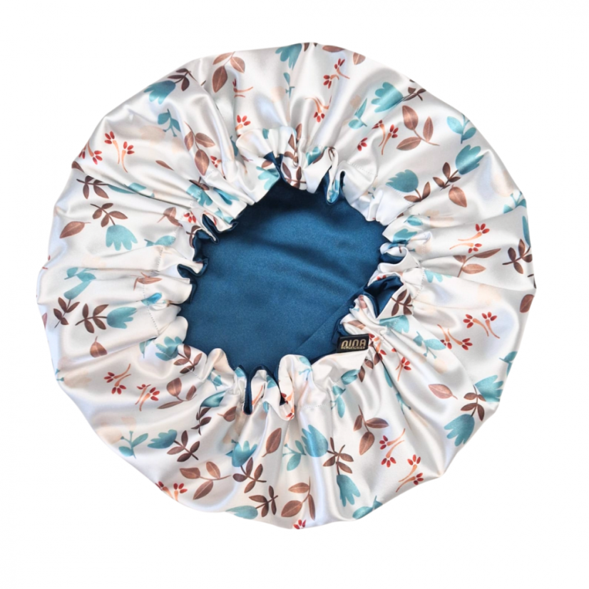 Satin bonnet small for curly and wavy hair (S).