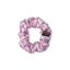 Satin hair scrunchie DRAGONFLY WITH FLOWERS