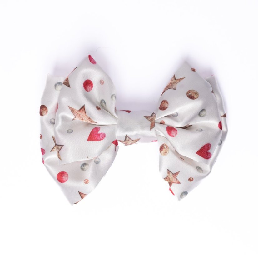 Saténová mašľa do vlasov HVIEZDA malá