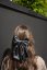 Satin hair bow BLACK