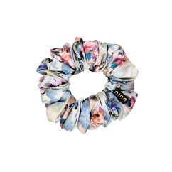 Satin hair scrunchie FLOWER
