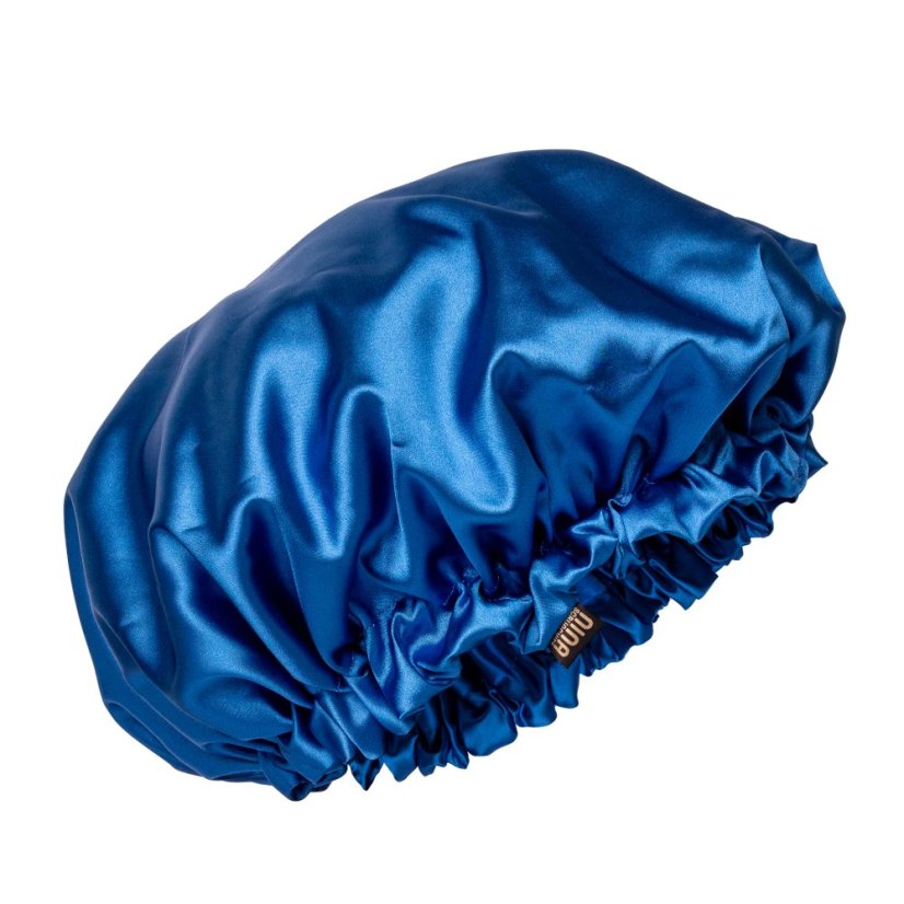 Satin hair bonnet BLUE - Size: S