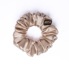 Satin hair scrunchie BEIGE