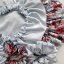 Satin sleep bonnet TALLI - BLUE-GREYISH