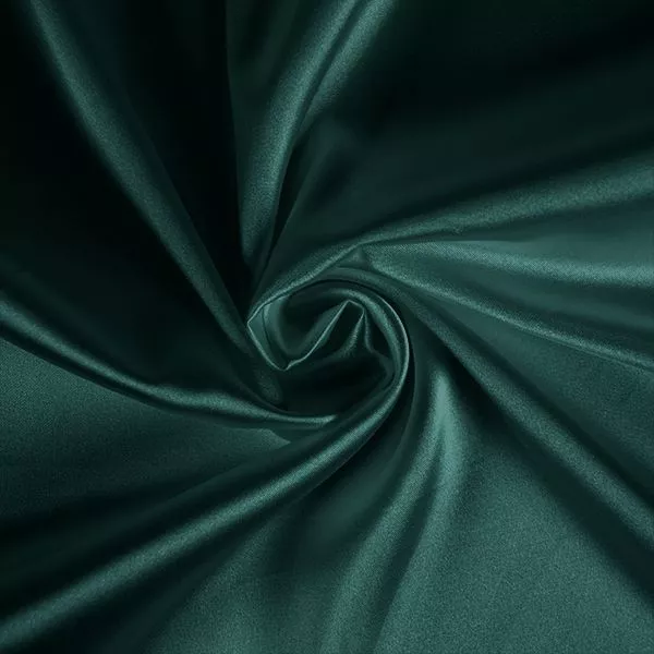 Satin hair scrunchie DARK GREEN - Size: S