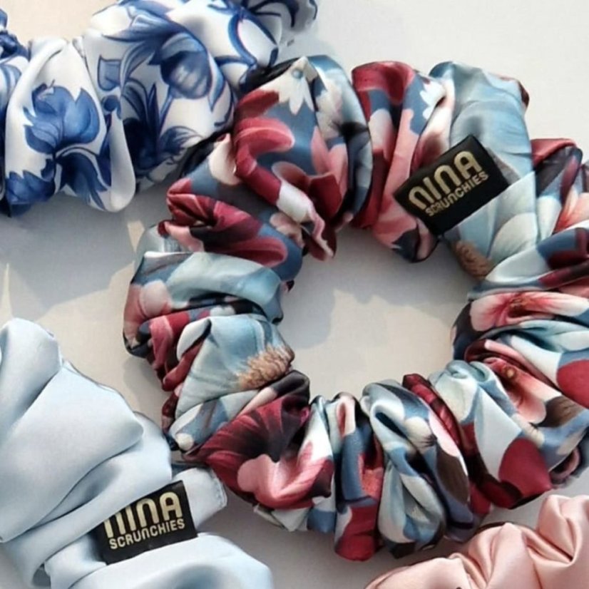 Satin scrunchie for hair TALLI