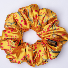 Saténová gumička JESEŇ scrunchie XL