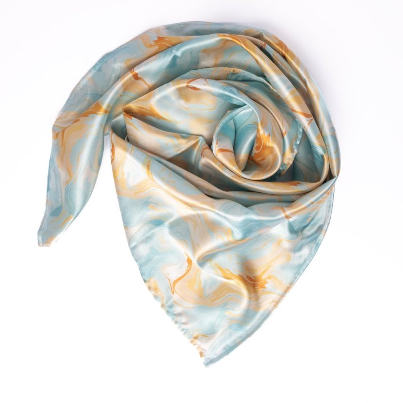 Satin Headscarf GOLDEN WAVE