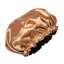 Satin bonnet GOLD-BLACK - Size: M