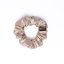 Satin hair scrunchie BEIGE - Size: S