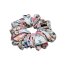 Satin hair scrunchie FLOWER - Size: S