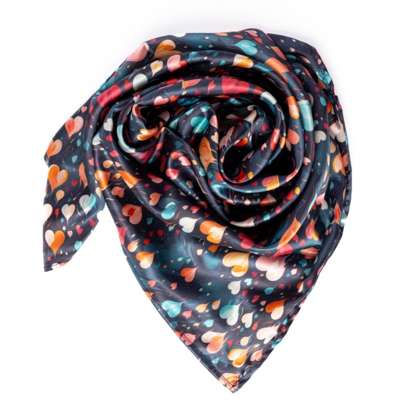 Satin scarf- Love in the Air