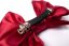 Satin hair bow RED