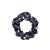 Satin scrunchie BLACK HEART