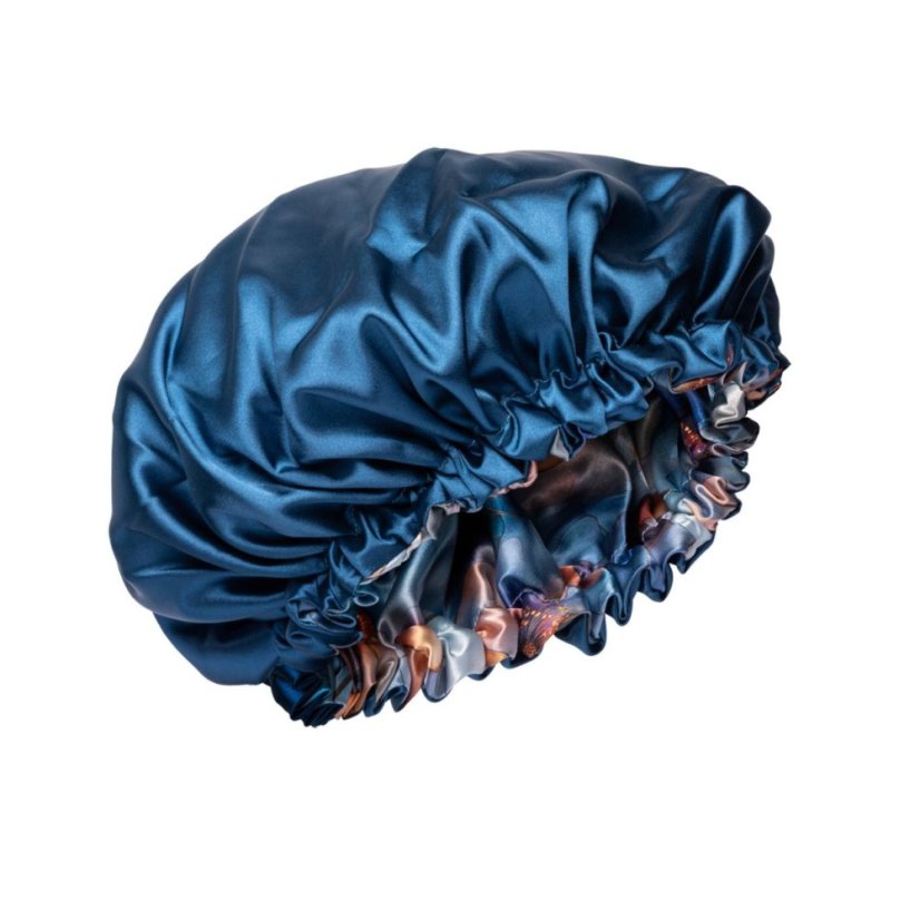 Satin bonnet Marble Floral - Size: M