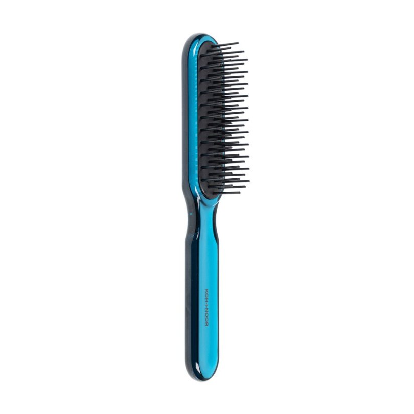 RECTANGULAR BRUSH WITH PLASTIC SPIKES - Colour: pink