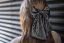 Satin hair bow BLACK