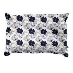Satin pillowcase Black flower
