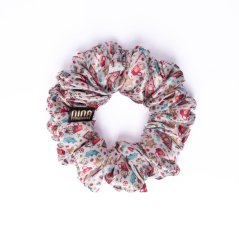 Saténová gumička do vlasov Vianoce