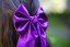 Satin hair bow AMETHYS DREAM