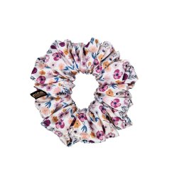 Satin hair scrunchie Golden Petite Bloom