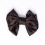 Satin hair bow BROWN small