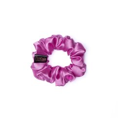 Satin hair scrunchie DARK PINK