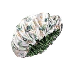 Satin bonnet Gold Leaves