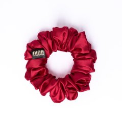 Saténová gumička  scrunchie ČERVENÁ