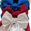 Satin hair bow BURGUNDY