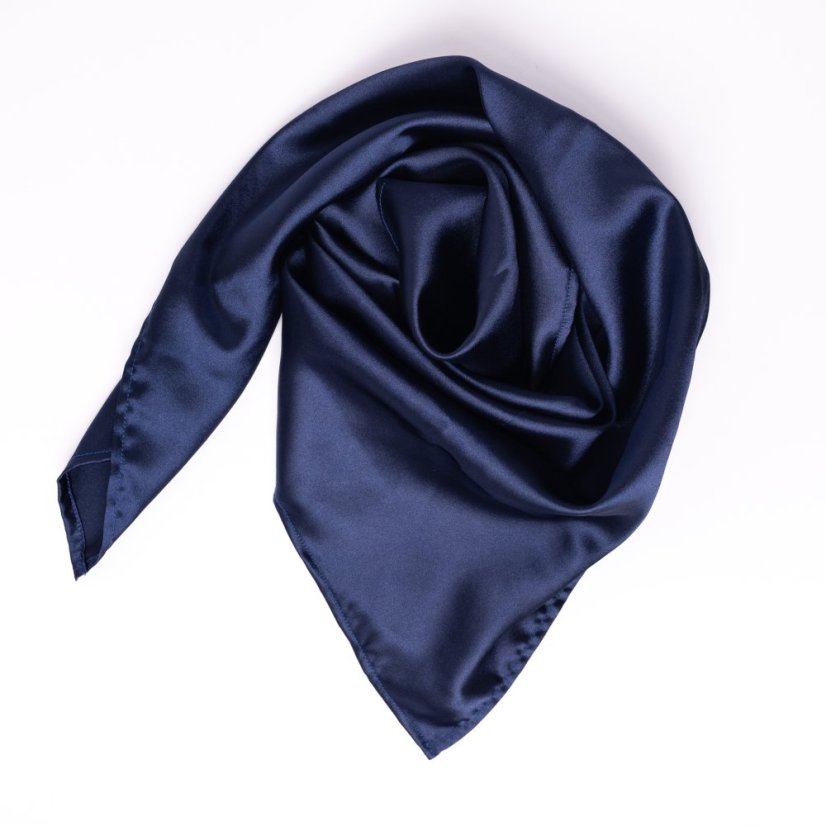 Satin Headscarf –Dark Blue