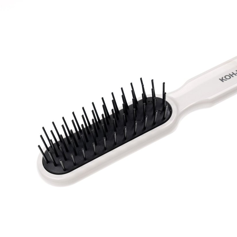 RECTANGULAR BRUSH WITH PLASTIC SPIKES - Colour: black