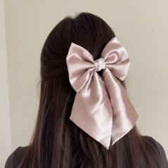 Satin hairbow PINK