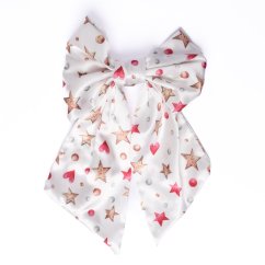 Saténová mašľa do vlasov HVIEZDA