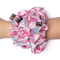 Satin scrunchie ICE FOREST