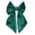 Satin hair bow GREEN