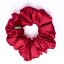 Saténová gumička  scrunchie ČERVENÁ - Veľkosť: S