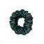 Satin hair scrunchie DARK GREEN - Size: S