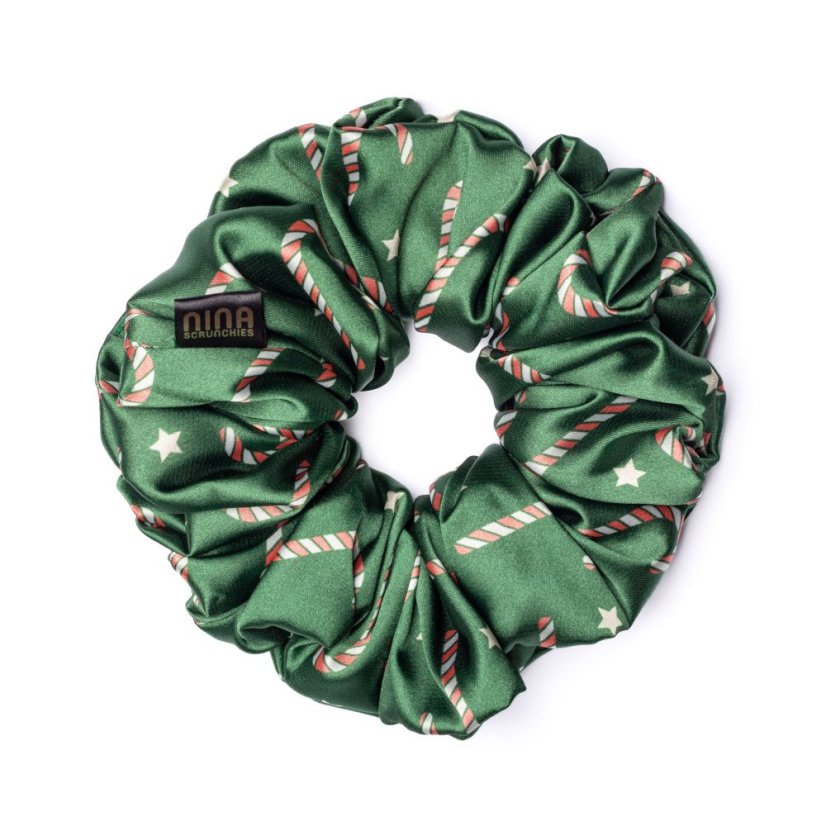 Satin scrunchie SUGARCANE - Size: XL