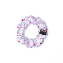 Satin hair scrunchie HEART