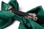 Satin hair bow GREEN small