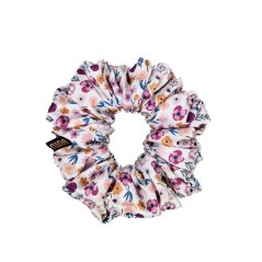 Satin hair scrunchie Golden Petite Bloom